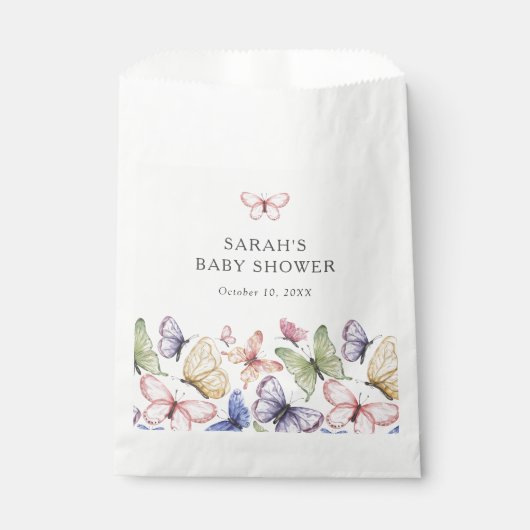 バタフライベビーシャワーバッグ フェイバーバッグ (正面)