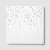 バタフライベビーシャワーパープルボホフローラ ゲストブック (裏面)