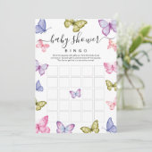 バタフライベビーシャワービンゴゲーム 招待状 (スタンド正面)