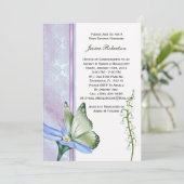 バタフライベビーシャワー招待状 招待状 (スタンド正面)