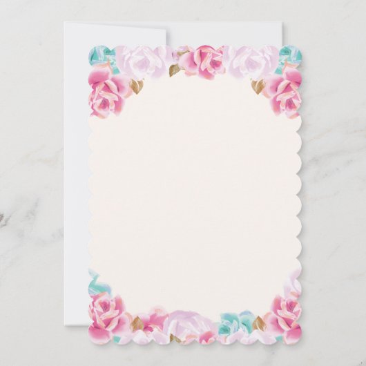 バタフライベビーシャワー招待状 招待状 (裏面)