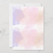 バタフライベビーシャワー 招待状 (裏面)