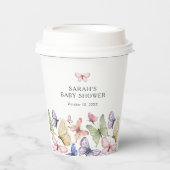 バタフライベビーシャワー 紙コップ (正面)