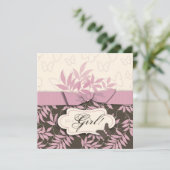 バタフライベビー招待状スクエア 招待状 (スタンド正面)