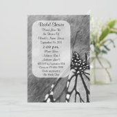 バタフライペンシャルアートブライダルシャワー招待状 招待状 (スタンド正面)