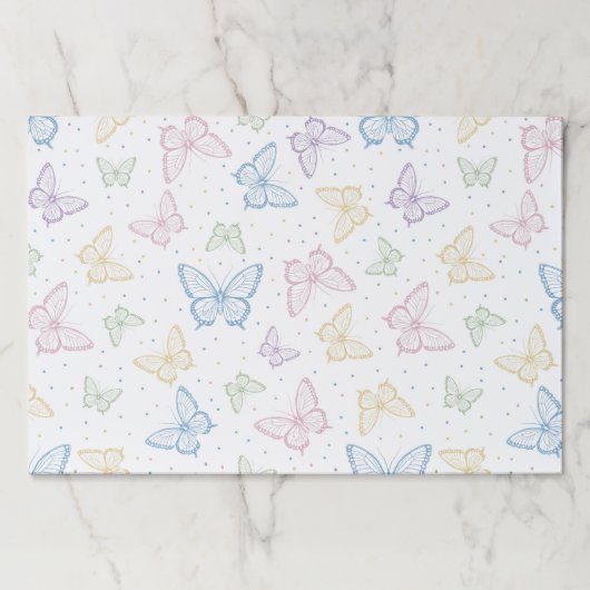 バタフライペーパープレートマット ペーパーパッド (正面)