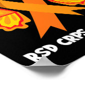 バタフライホープ戦闘機オレンジリボンRsd Crps Awar ポスター (角)