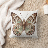 バタフライボタニカルインスパイア自然アート クッション (ブランケット)