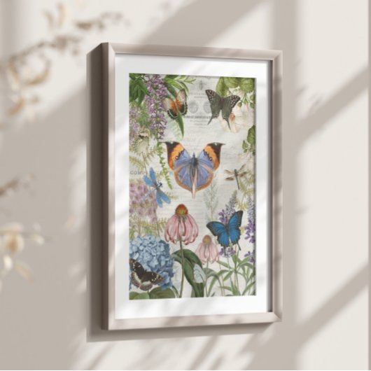 バタフライボタニカルフラワーガーデンフローラデカップージ 薄葉紙