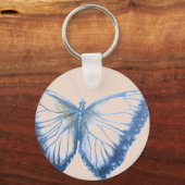 バタフライボタンキーチェーン キーホルダー (正面)