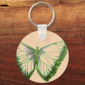 バタフライボタンキーチェーン キーホルダー (正面)