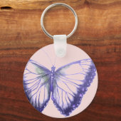 バタフライボタンキーチェーン キーホルダー (正面)