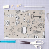 バタフライボトル葉スター動揺して 薄葉紙 (クラフト)