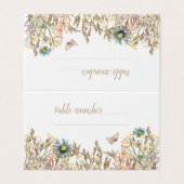 バタフライボホ葉テーブル番号 (外部フラット)