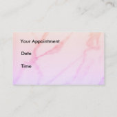 バタフライボーティシャンアポイントメントカード 予約カード (裏面)