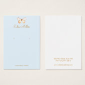 バタフライボーホイヤリング表示カード (正面&裏面)