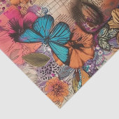 バタフライボーホフラワーガールデコップページ 薄葉紙 (詳細)