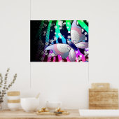 バタフライポスター(カスタマイズ可能!) ポスター (キッチン)