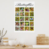バタフライポスター ポスター (キッチン)