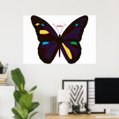 バタフライポスター ポスター (ホームオフィス)