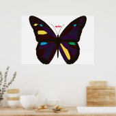 バタフライポスター ポスター (キッチン)
