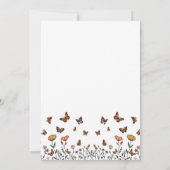 バタフライポピー、バニー&イースターホリデーカード 招待状 (裏面)