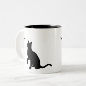 バタフライマグカップ付き猫 ツートーンマグカップ (正面左)