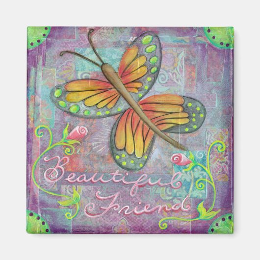 バタフライマグネット マグネット (正面)