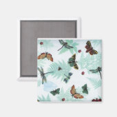 バタフライマグネット マグネット (正面/裏面)