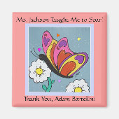 バタフライマグネット – 先生ありがとう! マグネット (正面)