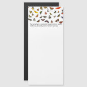 バタフライマグネティックメモ帳 (正面/裏面)