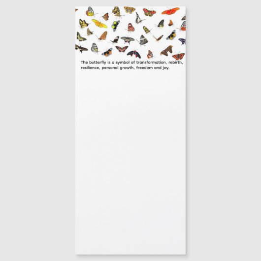 バタフライマグネティックメモ帳 (正面)