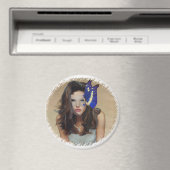 バタフライマスク付き女性 マグネット (インサイチュ (食洗機))