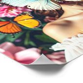 バタフライマスク(周囲フローラ付) ポスター (角)