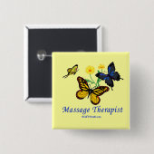 バタフライマッサージセラピスト 缶バッジ (正面&裏面)