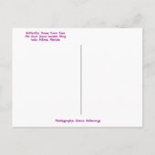 バタフライマネキンドレス型枠クリスマスツリー ポストカード (裏面)