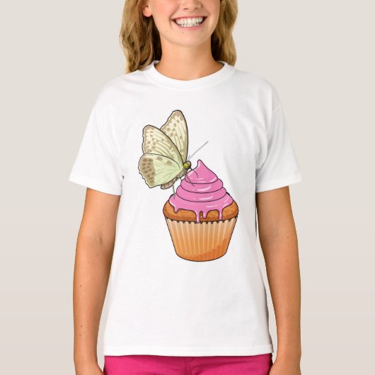 バタフライマフィン Tシャツ (正面)