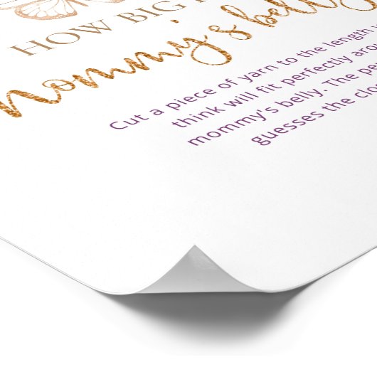 バタフライママの腹のゲームポスターは大きい ポスター (角)