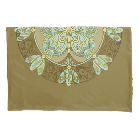 バタフライマンダラ – ピラロケース 枕カバー (正面)