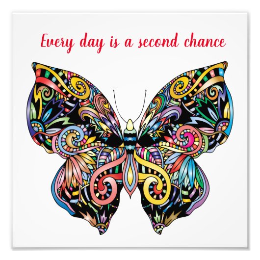 バタフライマンダラ フォトプリント            (正面)