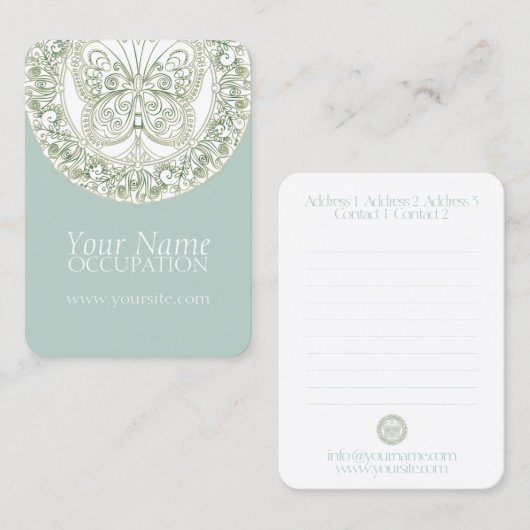 バタフライマンダラ – 名刺 (正面/裏面)