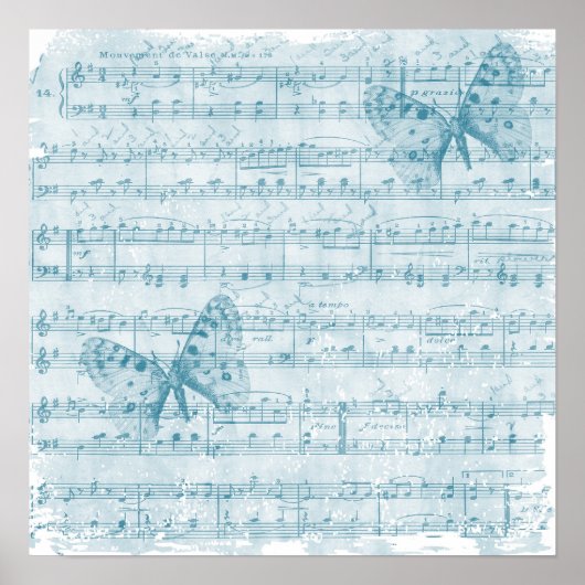 バタフライミュージカルロマンスブルー ポスター (正面)