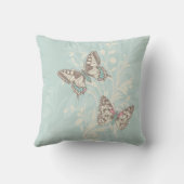 バタフライミントパステルクッション枕 クッション (裏面)