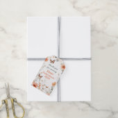 バタフライミードウ ウォーターカラー ブライダルシャワー オーダーメイド ギフトタグ (より糸付き)