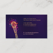 バタフライメイクアップブラシ雌プロファイル 名刺 (裏面)