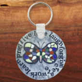 バタフライメッセージ キーホルダー (正面)