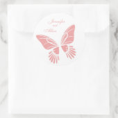 バタフライメドウのシール ラウンドシール (バッグ)