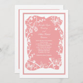 バタフライメドウ結婚式招待状 招待状 (正面/裏面)