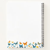 バタフライメモリアル写真記念スパイラルノート ノートブック (裏面)