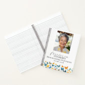 バタフライメモリアル写真記念スパイラルノート ノートブック (内部)